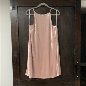 Velvet pink dress